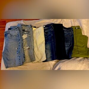 7 pants some new others used couple times.